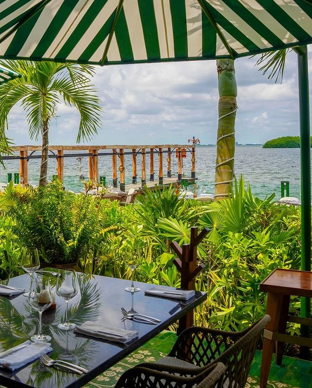 come en la laguna de Cancún